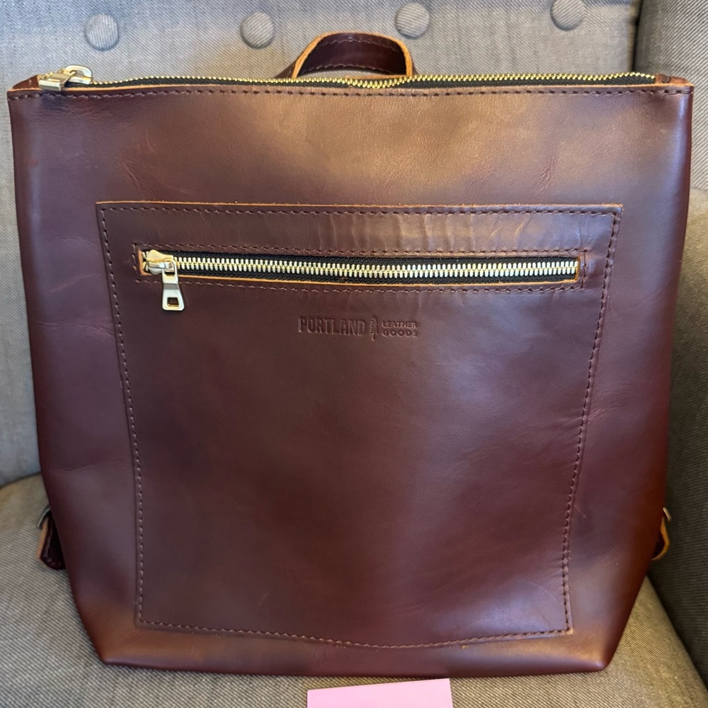 PLG Cognac Tote Backpack